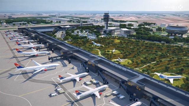 Belgrade Airport Masterplan - Future Outline Of Belgrade Airport