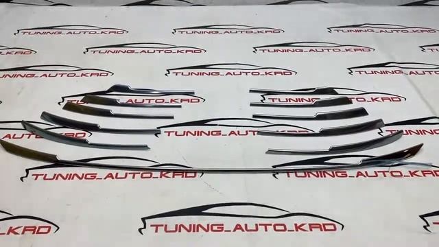 Накладки хромированные на верхнюю решетку радиатора Toyota camry 55 смотреть онлайн