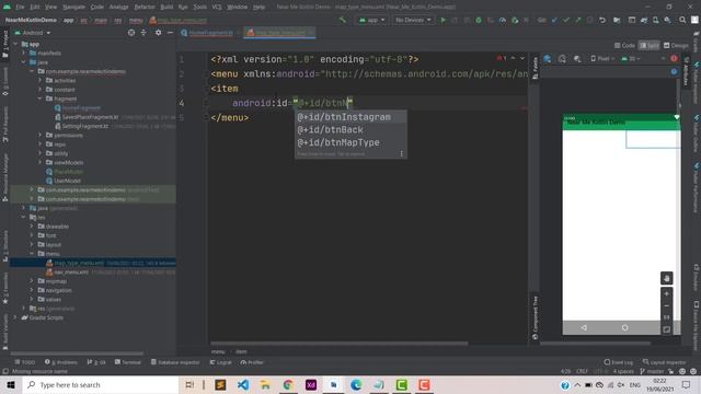 Near Me Kotlin | Google Map Type's, Traffic Enable & Current Location in Kotlin Part ( 5 ) смотреть онлайн