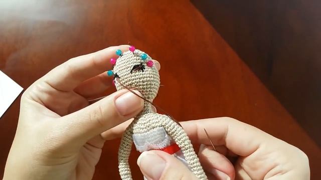 Как вышить лицо куклы амигуруми / Face Of Amigurumi Doll