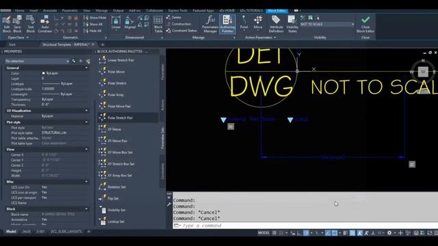AutoCAD Dynamic Block - Attribute Scaling Trick