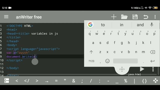 Variable : JavaScript tutorial | impressive web designing | class 11 смотреть онлайн