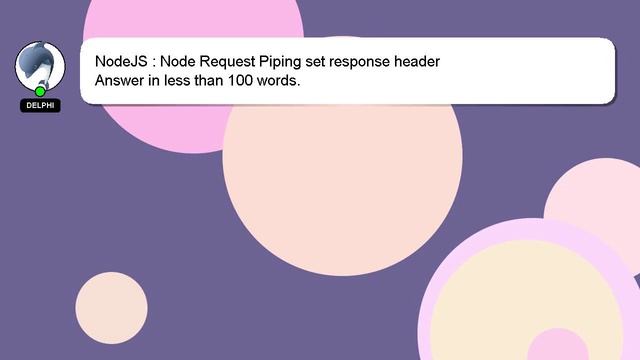 NodeJS : Node Request Piping set response header смотреть онлайн