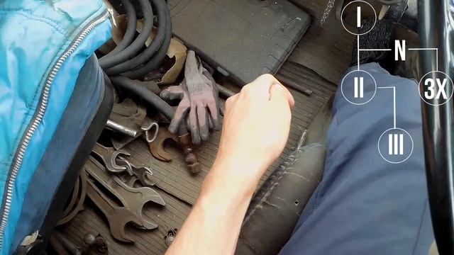 Органы управления и переключение передач на тракторе ХТЗ Т-150К