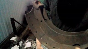 Наклепка тормозных накладок на ось SAF