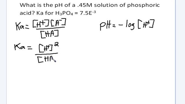 How to find pH from molarity and Ka смотреть онлайн