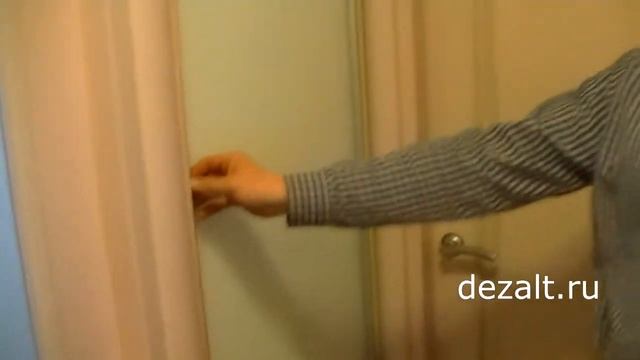 Встроенный шкаф с распашной алюминиевой дверью смотреть онлайн