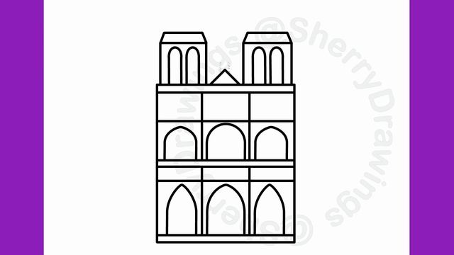 HOW TO DRAW THE NOTRE DAME DE PARIS смотреть онлайн