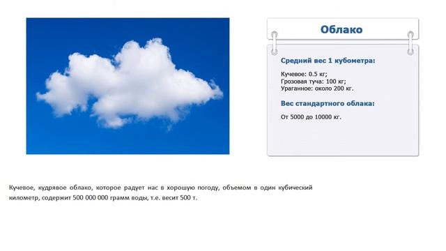 Сколько весит облако смотреть онлайн