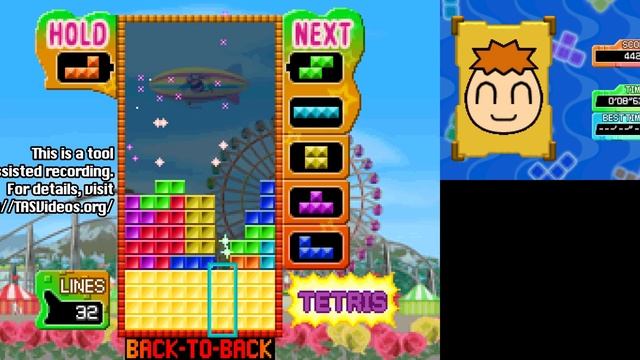 [TAS] [Obsoleted] DS Tetris Party Deluxe "Sprint" by Taechuk in 00:43.04 смотреть онлайн