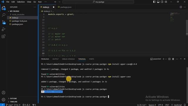 Learn Node Js - #39 - in 2023 | Global Package смотреть онлайн
