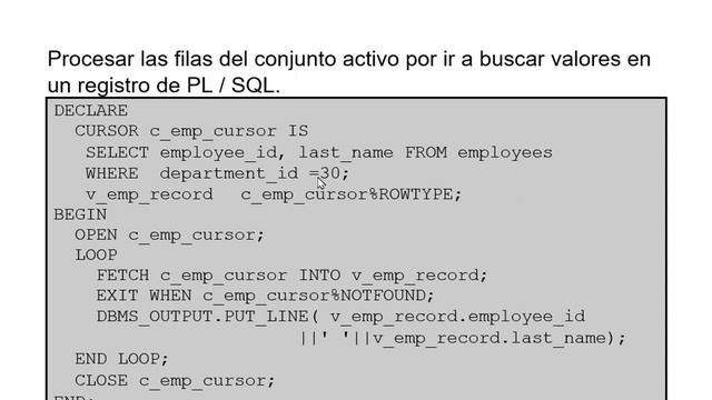 Manejo de Cursores explicitos, ClaseVIII, Oracle 12c, PL/SQL, Programación en base de datos смотреть онлайн
