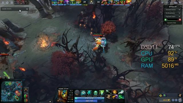 GeForce GT 1030 -- Intel Celeron G4900 -- Dota 2 FPS Test DX11 смотреть онлайн