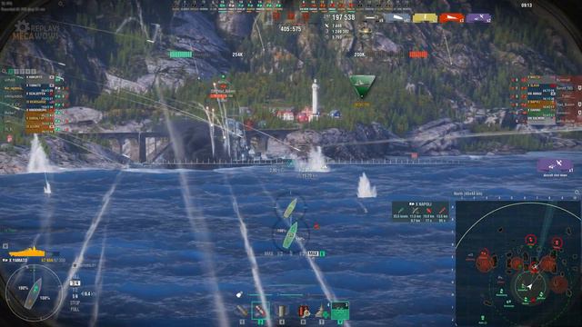 Yamato 5 Kills & 291k Damage | World of Warships Gameplay смотреть онлайн
