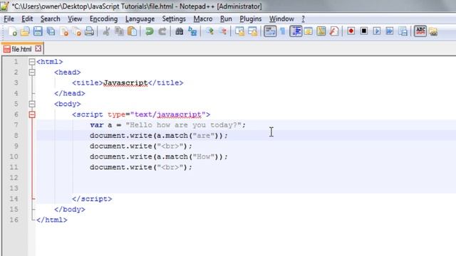 JavaScript string object methods смотреть онлайн