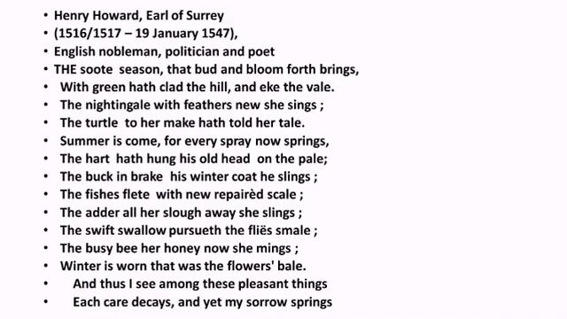 The Soote Season by Henry Howard, Earl of Surrey Summary in Tamil смотреть онлайн