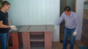 Модульные Печь Барбекю из жаростойкого бетона.  Сборка за 10 мин