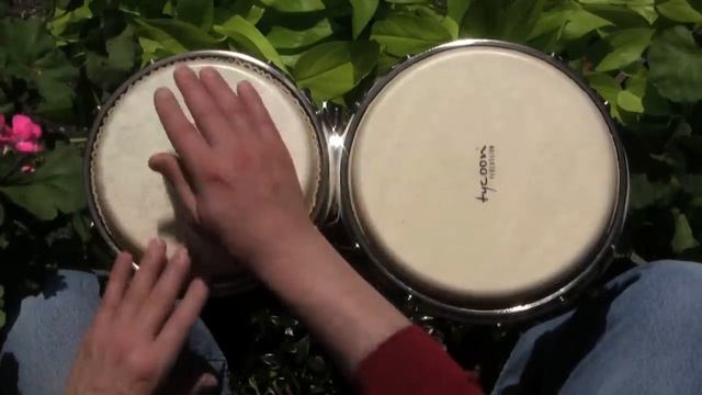 How To Play A Funky Drumset Groove On Bongos--a Lesson For Beginners