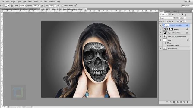 Cyborg Effect | Photoshop Tutorial | Photo Effects смотреть онлайн