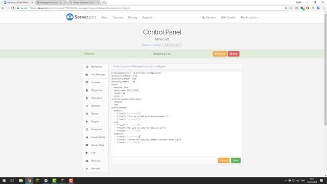 How to Setup Message Announcer - Minecraft Java смотреть онлайн