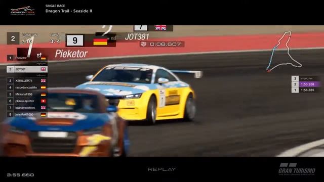 JOT381 GRAN TURISMO SPORT 300319 DRAGON TRAIL II AUDI TT 2nd to 1st FASTEST LAP 4 LAPS 1091st WIN смотреть онлайн