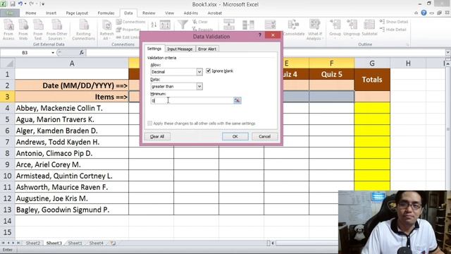 BASIC DATA VALIDATION | Excel for Teachers | Carlo Excels смотреть онлайн