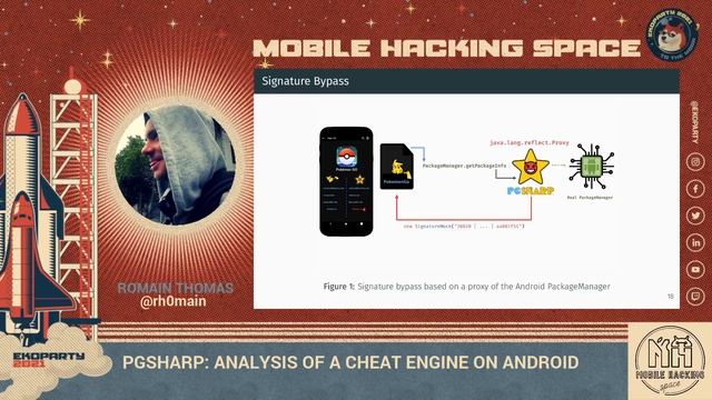 PGSharp: Analysis of a Cheat Engine on Android ▪ Romain Thomas ▪ Ekoparty 2021: Mobile Hacking смотреть онлайн