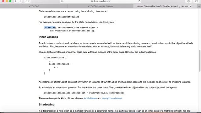 oracle java tutorial walkthrough -- Nested Classes1 смотреть онлайн