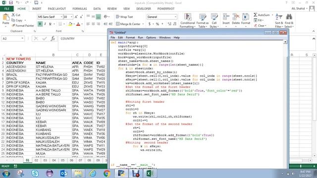 Excel Python (xlrd And Xlsxwriter Packages)