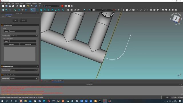 FreeCAD Tutorial | Creation the Model of Exhaust Manifold in PartDesign Workbench смотреть онлайн