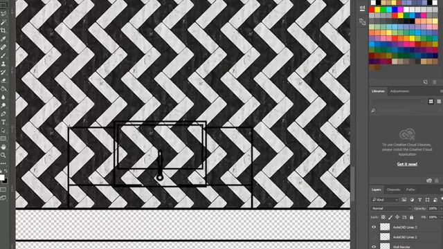 Plan Rendering with AutoCAD and Photoshop смотреть онлайн