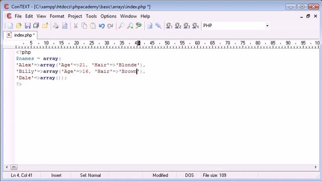 015 Multi dimensional Arrays | php programming course смотреть онлайн