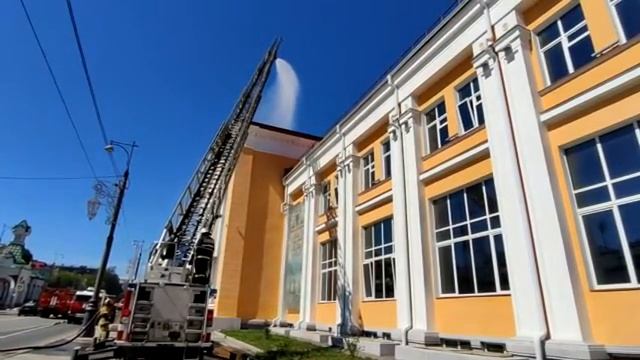 Комплексные пожарно-тактические учения в Перми (13.07.2021) смотреть онлайн