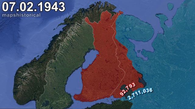 The Continuation War in 1 minute using Google Earth смотреть онлайн