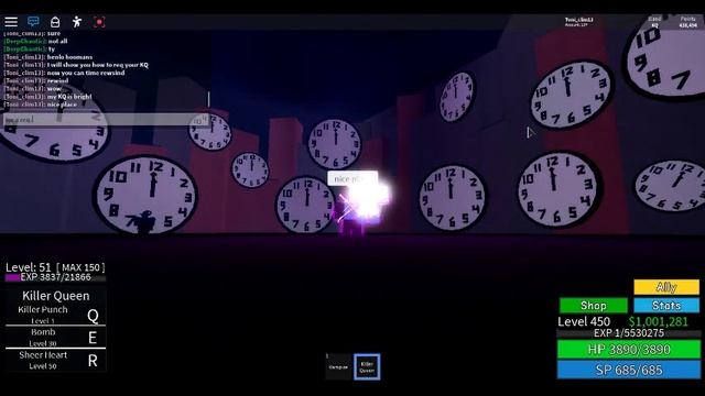 Roblox-Jojo blox How to get Killer queen req (VIP server link in description) смотреть онлайн