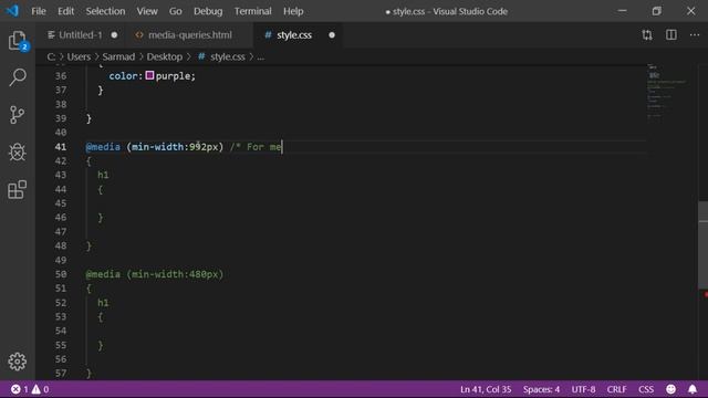 How to Use Css Media Queries in Responsive Web Design | Css Media Queries Breakpoints смотреть онлайн