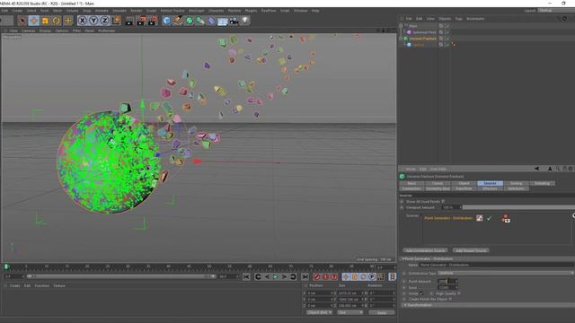 How to Animate Fracture Object | Voronoi Fracture Tutorial | Cinema 4D Tricks. смотреть онлайн
