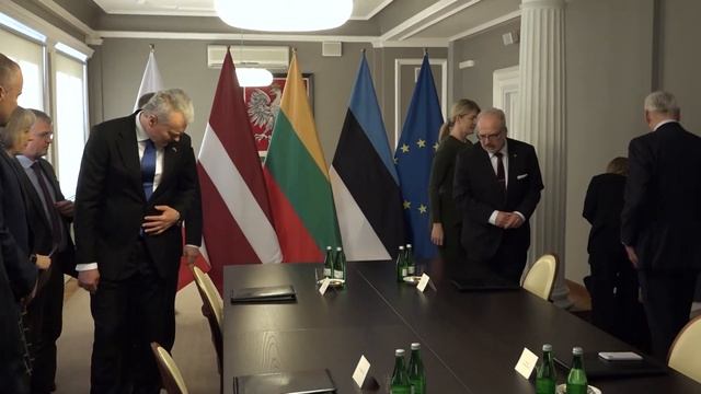 12.04.2022. Baltijas valstu un Polijas prezidentu tikšanās Žešovā, Polijā. смотреть онлайн