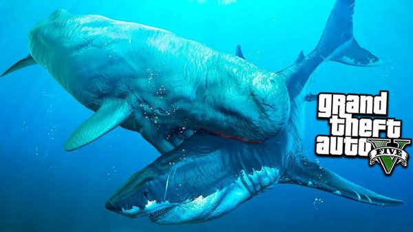 МЕГАЛОДОН ПРОТИВ ОГРОМНОГО МОНСТРА В ГТА 5 МОДЫ! МЕГ ОБЗОР МОДА В GTA 5! ИГРЫ ГТА ВИДЕО MODS