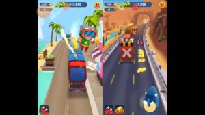 Talking Tom cold run соривнование акула Хенк vs водный Том на морские звёзды