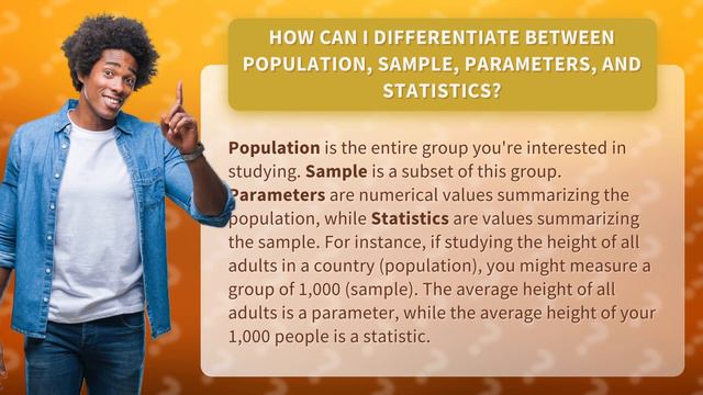 How Can I Differentiate Between Population, Sample, Parameters, and Statistics? смотреть онлайн