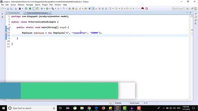 Externalization Example in java | What Is Externalization | Core Java Tutorials | Rajasekhar Reddy смотреть онлайн
