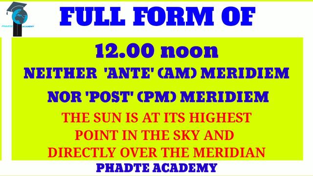 Full form of AM & PM | AM & PM full form and meaning in English | AM & PM Time смотреть онлайн
