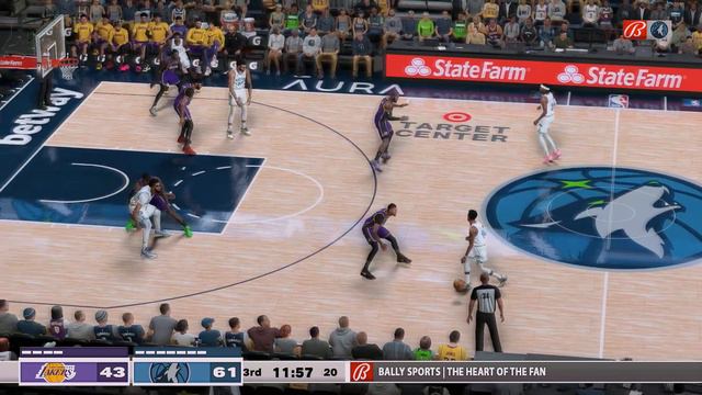 LAKERS Vs TIMBERWOLVES | FULL GAME SIMULATION | NBA 2K24 ULTRA REALISTIC GRAPHICS