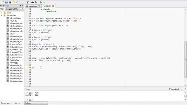 Data Mining the City FA14: Week 9 ML Demo Part 4/9: Training the model смотреть онлайн
