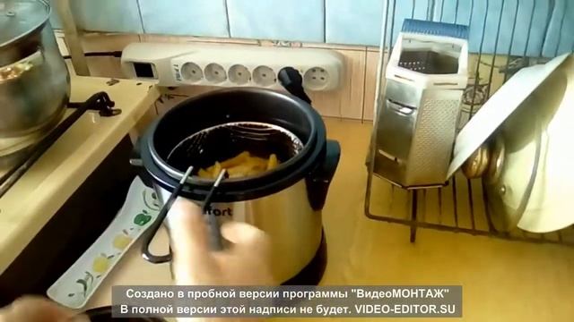Фритюрница KITFORT KT-2009 приготовления картофеля фри смотреть онлайн