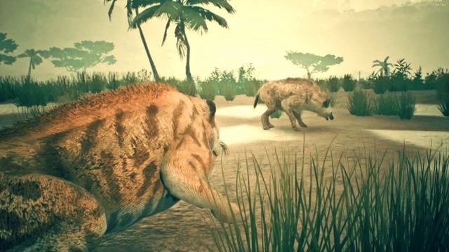Made a Machairodus kill the Hyena смотреть онлайн