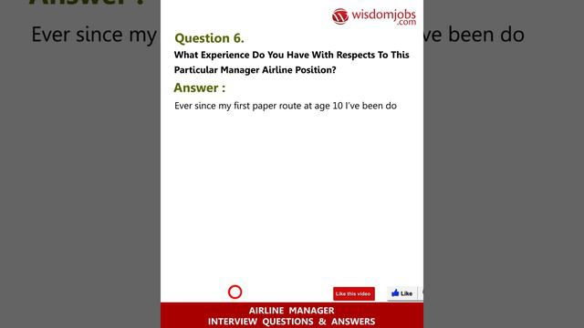 Airline Manager Interview Questions and Answers 2019 Part-1 | Airline Manager | Wisdom Jobs смотреть онлайн