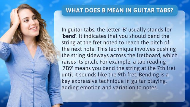 What does B mean in guitar tabs? смотреть онлайн