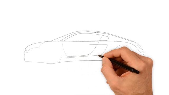 How to draw a Audi RSQ sketch смотреть онлайн